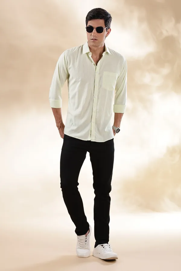 Lemon_Yellow_Muslin_Full_Sleeve_Casual_Formal_Khadi_Shirt_For_Men