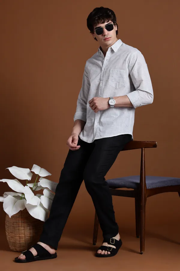White_Khadi_Shirt_|_Handspun_&_Handwoven_100%_Pure_Cotton_Full_Sleeve_Shirt
