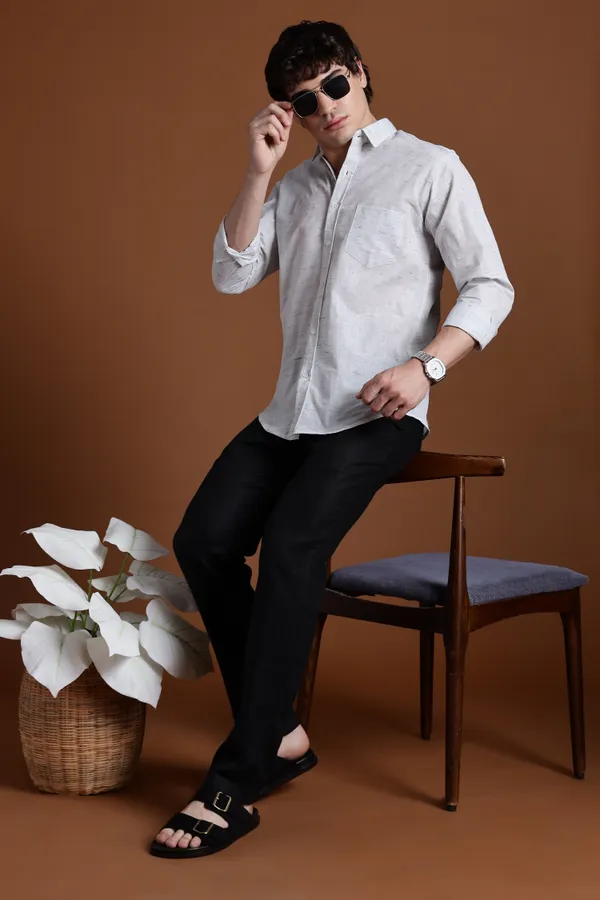 White_Khadi_Shirt_|_Handspun_&_Handwoven_100%_Pure_Cotton_Full_Sleeve_Shirt