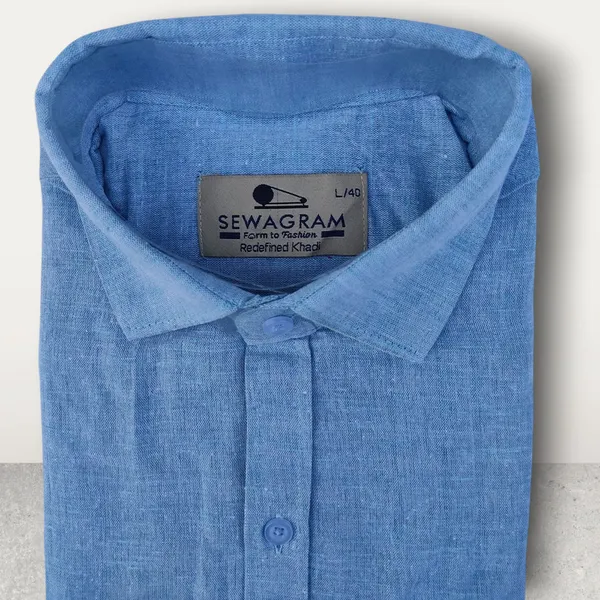 Greenish_Khadi_Shirt_|_Handspun_&_Handwoven_100%_Pure_Cotton_Full_Sleeve_Shirt