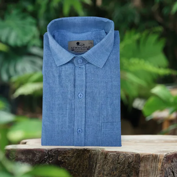 Greenish_Khadi_Shirt_|_Handspun_&_Handwoven_100%_Pure_Cotton_Full_Sleeve_Shirt