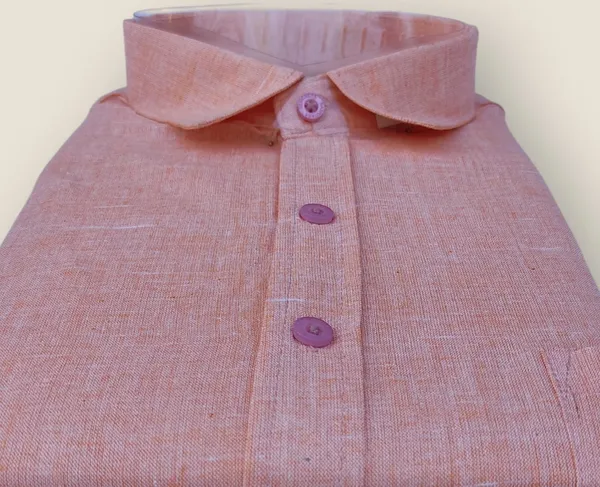 Peach_Khadi_Shirt_|_Handspun_&_Handwoven_100%_Pure_Cotton_Full_Sleeve_Shirt