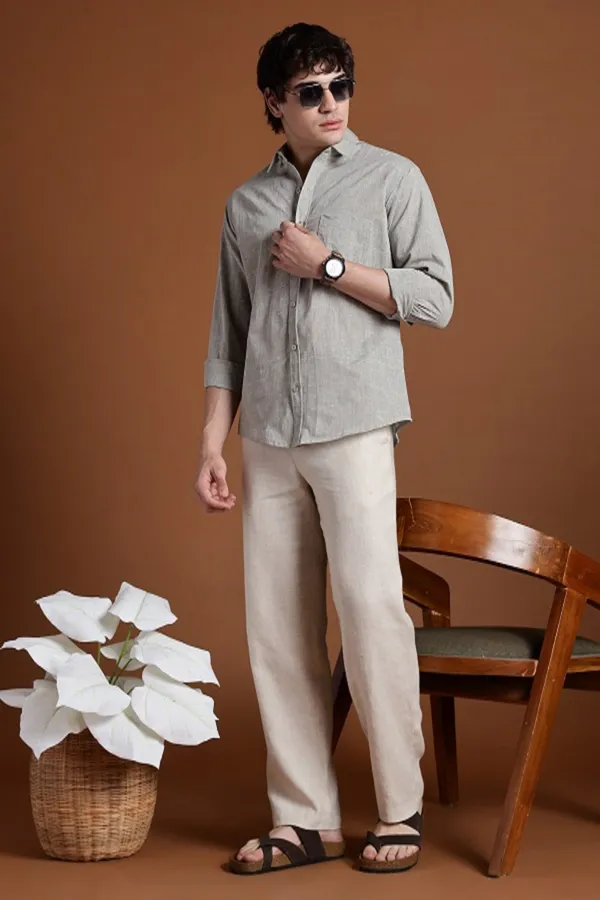 Light_Grey_Khadi_Shirt_|_Handspun_&_Handwoven_100%_Pure_Cotton_Full_Sleeve_Shirt