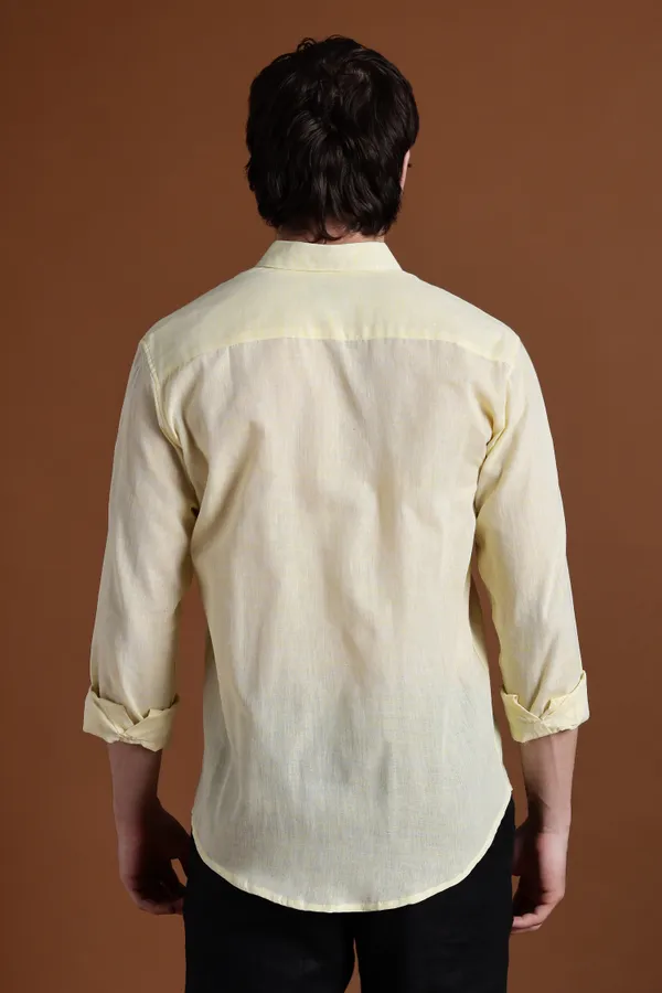 Light_Yellow_Khadi_Shirt_|_Handspun_&_Handwoven_100%_Pure_Cotton_Full_Sleeve_Shirt