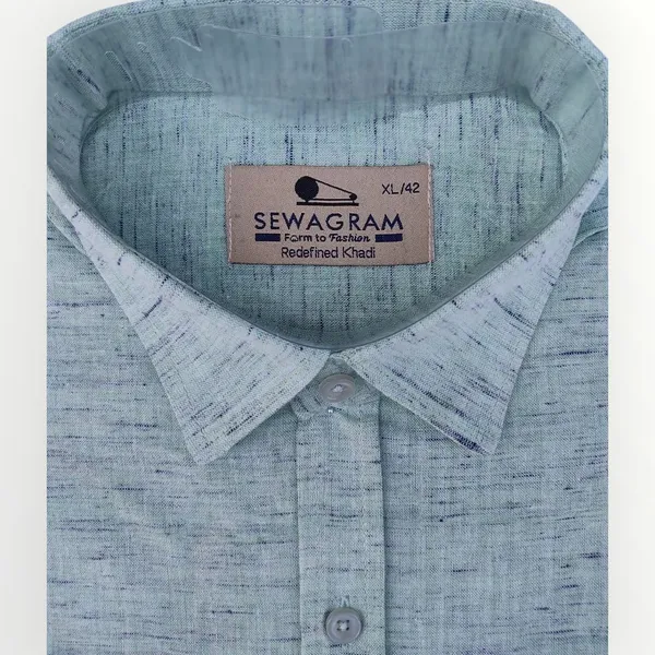 Pista_Khadi_Shirt_|_Handspun_&_Handwoven_100%_Pure_Cotton_Full_Sleeve_Shirt