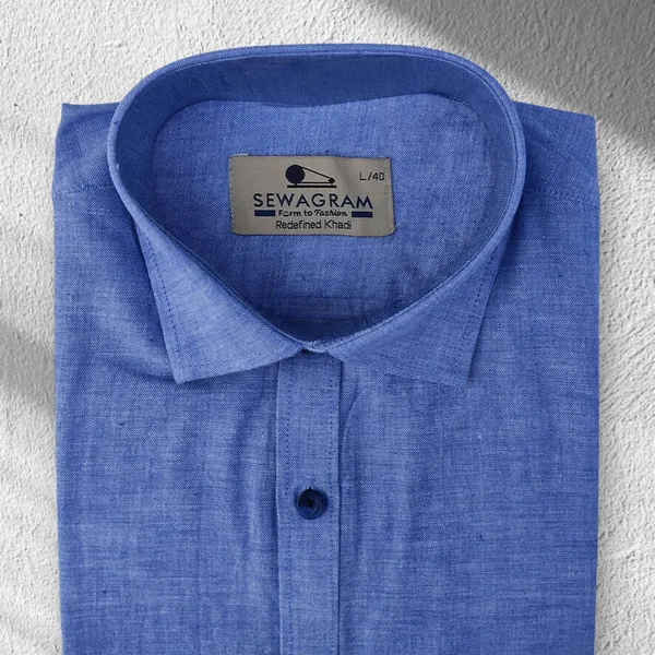 Blue_Khadi_Shirt_|_Handspun_&_Handwoven_100%_Pure_Cotton_Full_Sleeve_Shirt