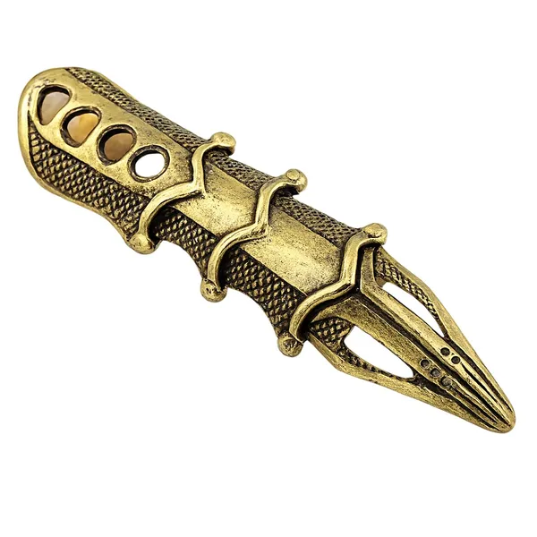 Gold_Dragon_Claw_Knuckle_Armor_Ring_For_Men_And_Women:_Multicolour_Adjustable_Joint_Finger_Guard_–_Gothic_Punk_Costume_Jewelry_–_Unique_Statement_Ring_For_Party,_And_Fashion_(21Mm)