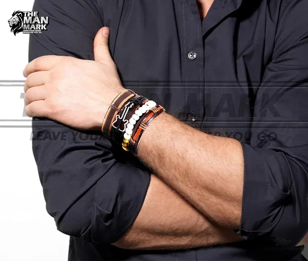 Brown_Rustic_Anthem_Multi-Layer_Guitar_Charm_Bracelet_For_Men_–_Leather,_Wood_Beads_&_Braided_Rope_Wristband_Set