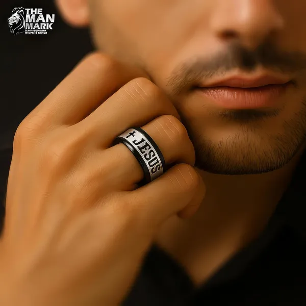 Sliver_Engraved_Stainless_Steel_Band_Faithline_Edge_Ring_For_Men_21Mm_–A_Modern_Take_On_Sacred_Symbolism_—_Defined,_Refined,_And_Bold_With_Cross_Design_And_Jesus_Inscription_–_Stylish_Ring_Band_For_Men.