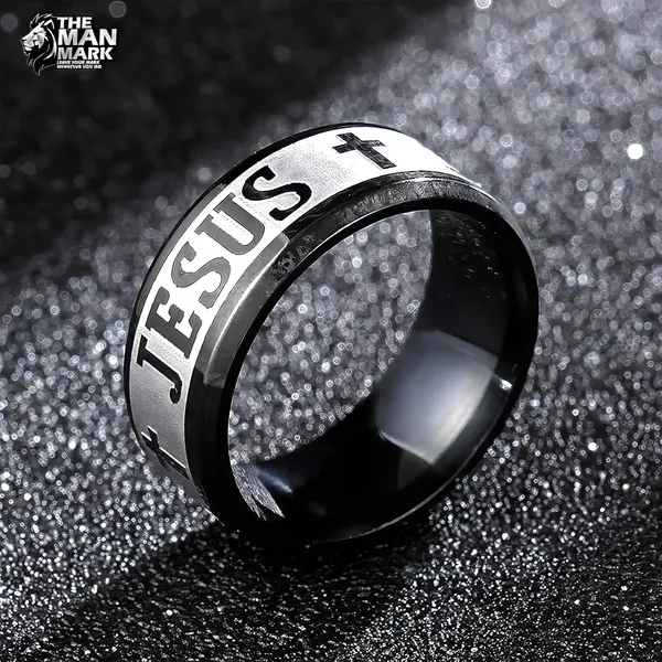 Sliver_Engraved_Stainless_Steel_Band_Faithline_Edge_Ring_For_Men_21Mm_–A_Modern_Take_On_Sacred_Symbolism_—_Defined,_Refined,_And_Bold_With_Cross_Design_And_Jesus_Inscription_–_Stylish_Ring_Band_For_Men.