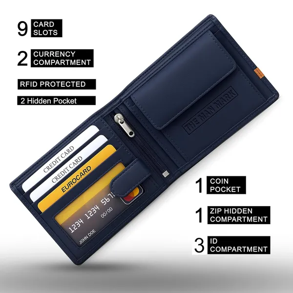 Navy_Blue_With_Orange_Stripe_Alpha_Edge_Rfid_Protected_Wallet_For_Men_Luxury_Leather_Wallet_–_Slim_Bifold_9_Card_Slots,_3_Id_Windows_–_Navy_Blue_With_Orange_Stripe_–_Stylish_And_Secure_Card_&_Cash_Holder