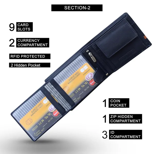 Navy_Blue_With_Orange_Stripe_Alpha_Edge_Rfid_Protected_Wallet_For_Men_Luxury_Leather_Wallet_–_Slim_Bifold_9_Card_Slots,_3_Id_Windows_–_Navy_Blue_With_Orange_Stripe_–_Stylish_And_Secure_Card_&_Cash_Holder