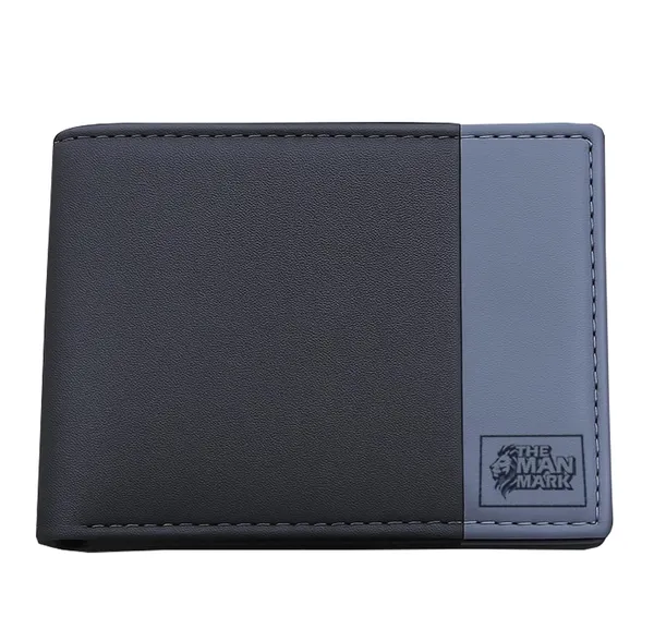Balck_&_Blue_Leather_Dual_Domain_Rfid_Protected_Wallet_For_Men–_5_Card_Slots,_2_Hidden_Pocket,_Slim,_1_Coin_Pocket,_2_Transparent_Id_Window