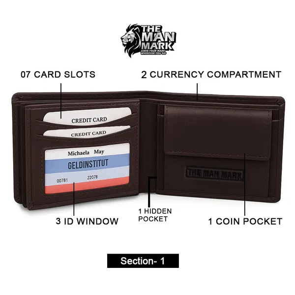 Dark_Brown_Executive_Mark_Brown_Leather_Rfid_Protected_Wallet_For_Men_–_Rfid_Blocking_Slim_Bifold_Wallet_With_7_Card_Slots_&_2_Cash_Compartments_With_1_Hidden_Pocket_&_3_Id_Window
