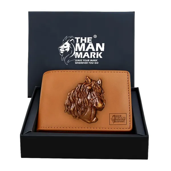 Tan_Golden_Mustang,_Rfid_Protected_Wallet_For_Men_Bi-Fold_Wallet_With_4_Card_Slots,_2_Hidden_Pocket,_1_Coin_Pocket,_2_Currency_Compartments