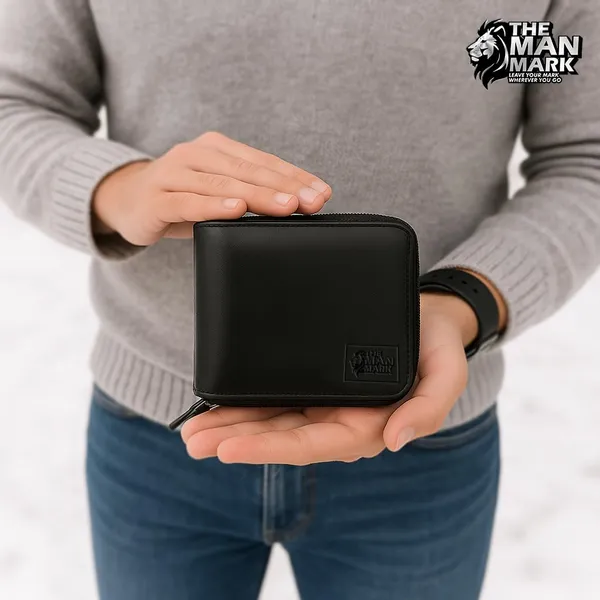 Black_Vault_Iron_Zip_Premium_Leather,_Rfid_Protected_Wallet_For_Men_–_Slim_Bifold_Design_With_4_Card_Slots_&_2_Cash_Compartments_And_1_Coin_Pocket_In_Black_Colour