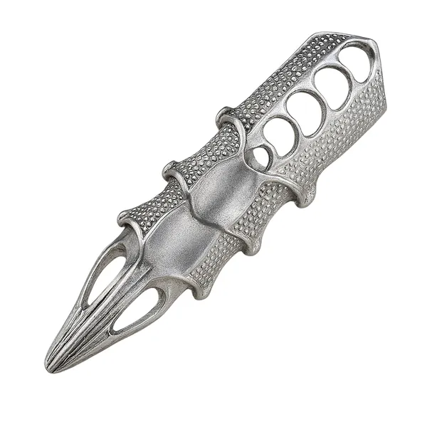 Sliver_Dragon_Claw_Knuckle_Armor_Ring_For_Men_And_Women:_Multicolour_Adjustable_Joint_Finger_Guard_–_Gothic_Punk_Costume_Jewelry_–_Unique_Statement_Ring_For_Party,_And_Fashion_(21Mm)