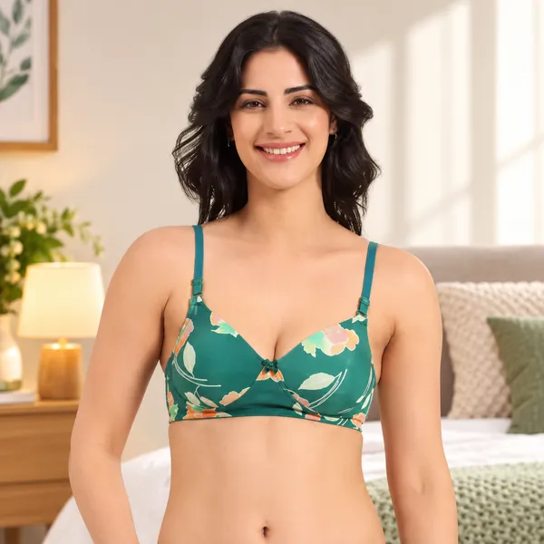 Green_Floral_Elegance_Padded_Bra_For_Women