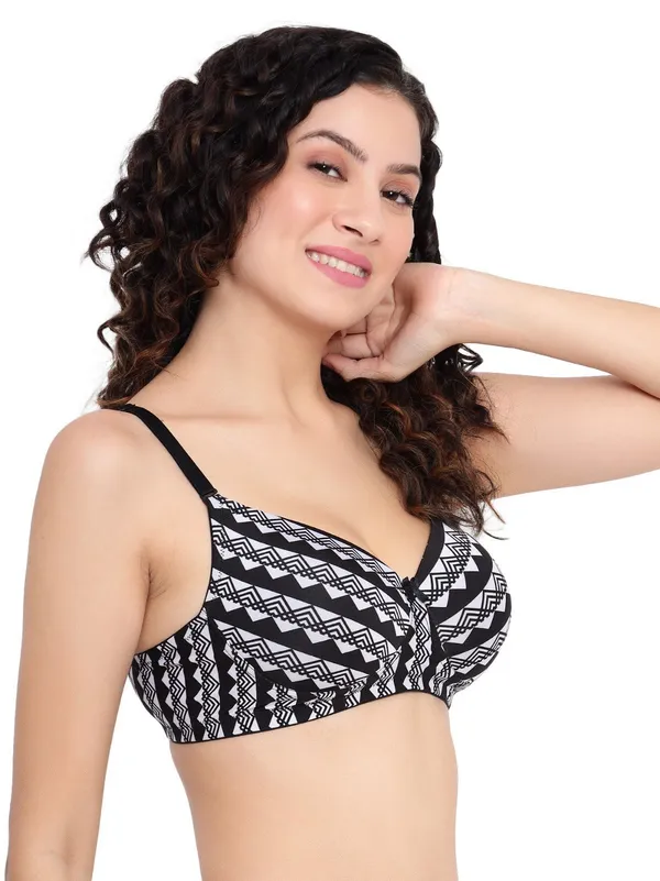 Geometric_Charm_Black_And_White_Padded_Bra_For_Women
