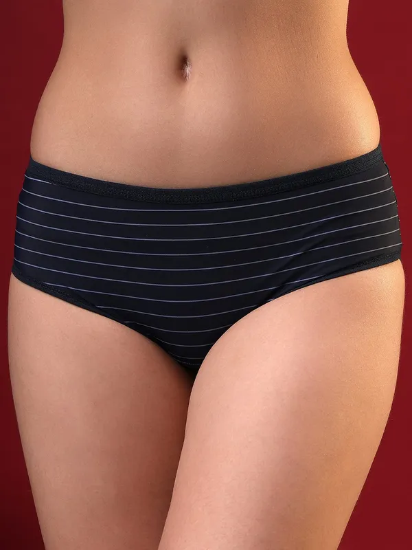Midnight_Stripe_Comfort_Lingerie_Set_Navy_Blue_For_Women