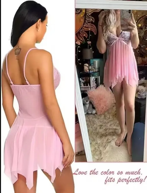 Blush_Whisper_Pink_Lace_Babydoll_For_Women