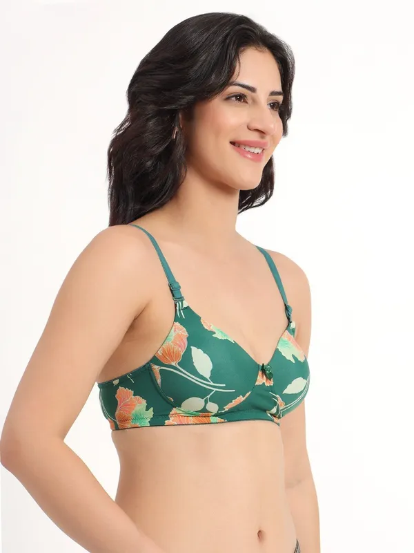 Green_Floral_Elegance_Padded_Bra_For_Women
