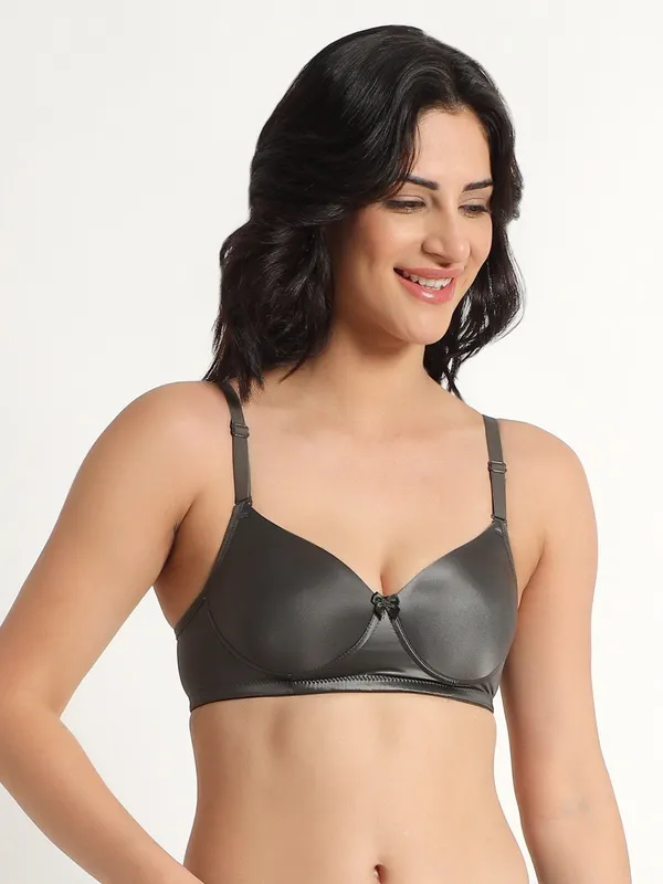 Charcoal_Grey_Comfort_Padded_Bra_For_Women