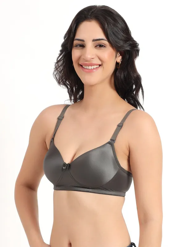 Charcoal_Grey_Comfort_Padded_Bra_For_Women