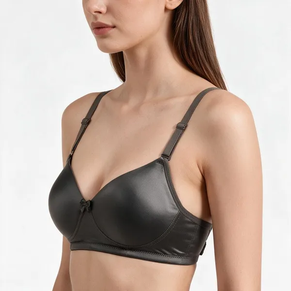 Charcoal_Grey_Comfort_Padded_Bra_For_Women