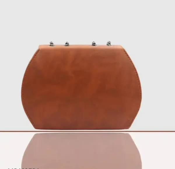 Rust_Premium_Polyurethane_Box_Stylish_Bag_For_Women
