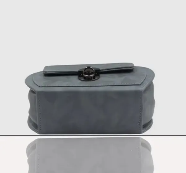 Grey_Premium_Polyurethane_Designing_Box_Bag_For_Women