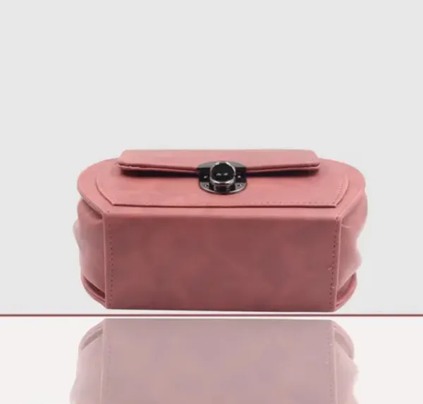 Pack_Of_2_Peach_&_Black_Premium_Polyurethane_Designing_Box_Bag_For_Women
