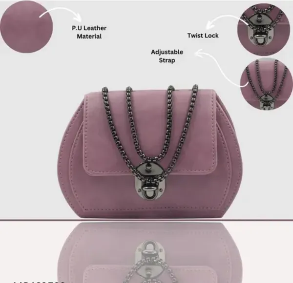 Pack_Of_2_Salmon_&_Slate_Premium_Polyurethane_Designing_Box_Bag_&_Sling_Bag_For_Women