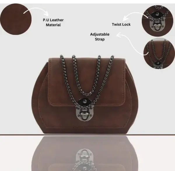Brown_Premium_Polyurethane_Designing_Box_Bag_For_Women
