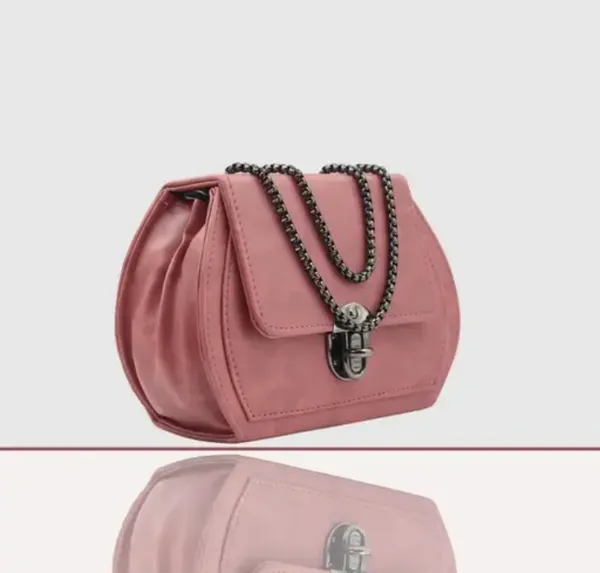 Pack_Of_2_Peach_&_Black_Premium_Polyurethane_Designing_Box_Bag_For_Women
