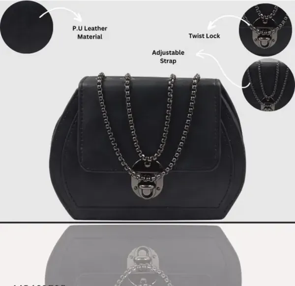 Pack_Of_2_Black_&_Peach_Premium_Polyurethane_Designing_Box_Bag_For_Women