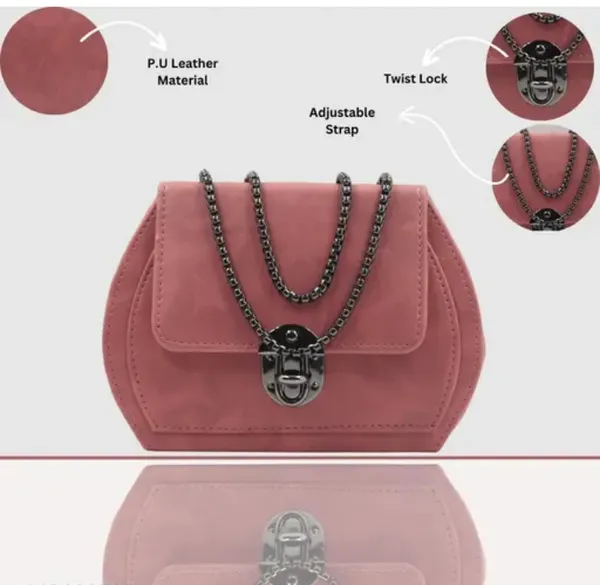 Pack_Of_2_Peach_&_Black_Premium_Polyurethane_Designing_Box_Bag_For_Women