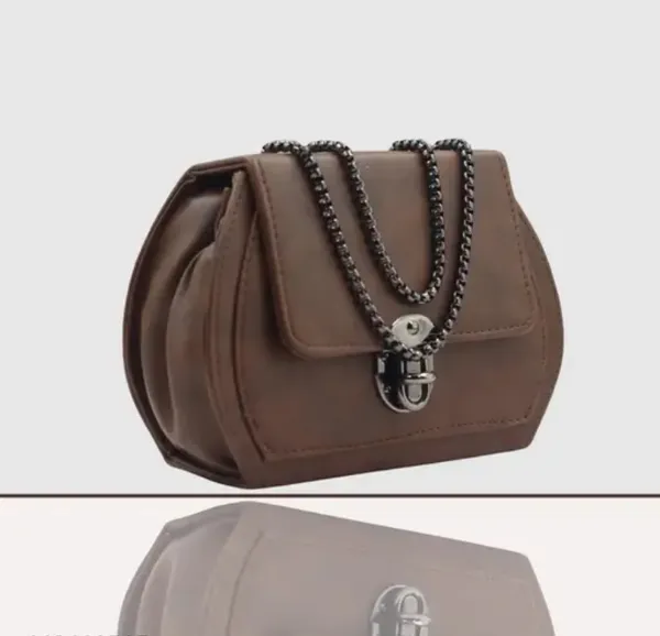 Brown_Premium_Polyurethane_Designing_Box_Bag_For_Women