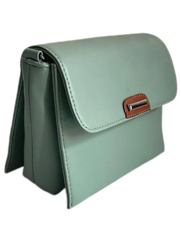 Green_Premium_Polyurethane_Beautiful_Stylish_Sling_Bag_For_Women