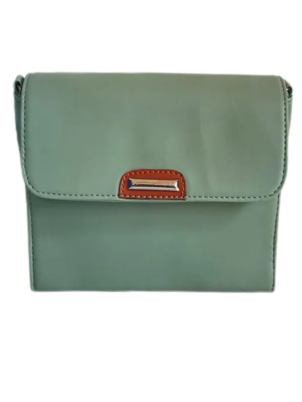 Green_Premium_Polyurethane_Beautiful_Stylish_Sling_Bag_For_Women