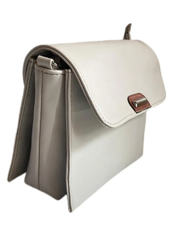 Beige_Premium_Polyurethane_Beautiful_Stylish_Sling_Bag_For_Women