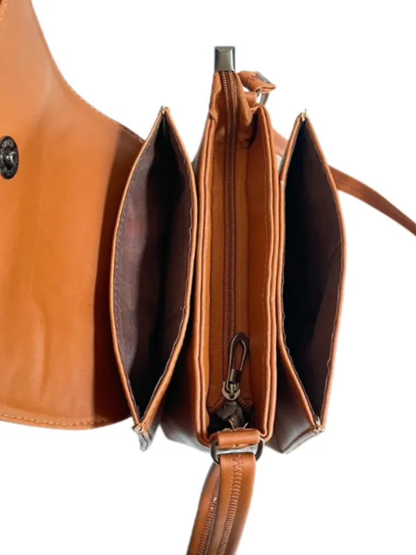 Rust_Premium_Polyurethane_Beautiful_Stylish_Sling_Bag_For_Women