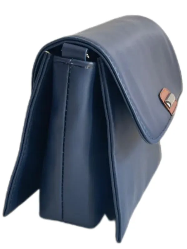 Blue_Premium_Polyurethane_Beautiful_Stylish_Sling_Bag_For_Women