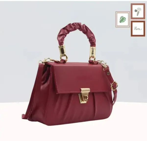 Pack_Of_2_Rust_&_Red_Premium_Polyurethane_Box_Stylish_Bag_For_Women