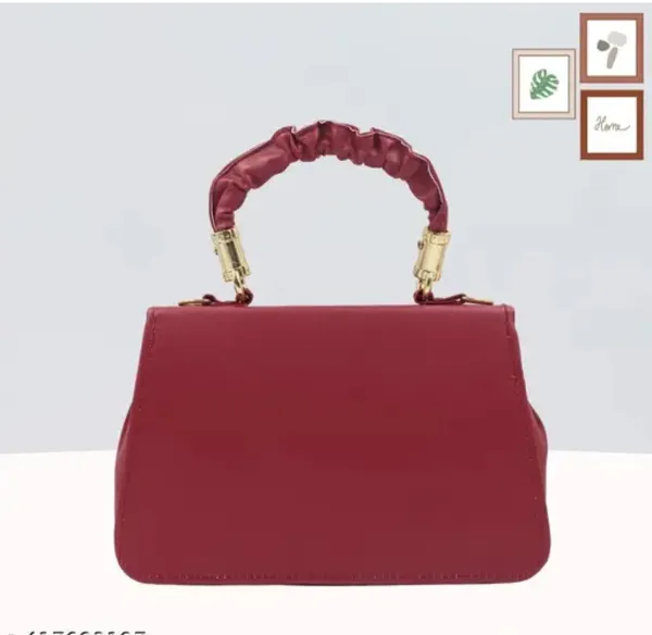 Red_Premium_Polyurethane_Designing_Box_Sling_Bag_For_Women