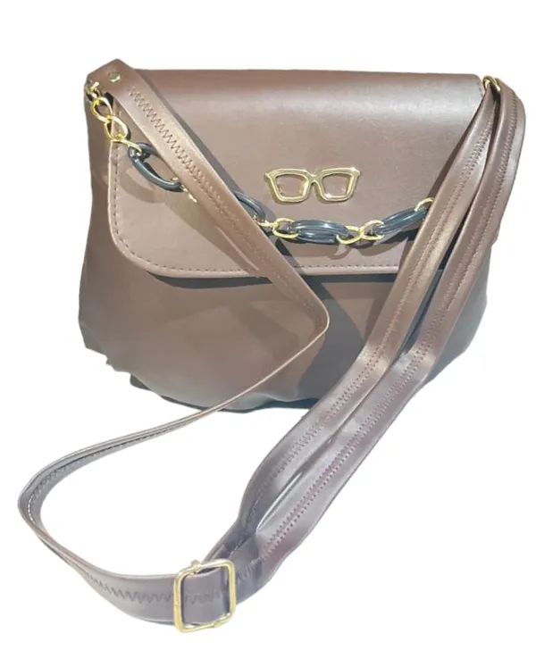 Pack_Of_2_Brown_&_Tan_Premium_Polyurethane_Designing_Sling_Bag_For_Women