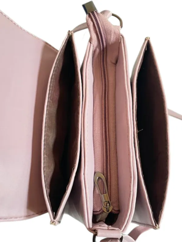 Pink_Premium_Polyurethane_Stylish_Bag_For_Women