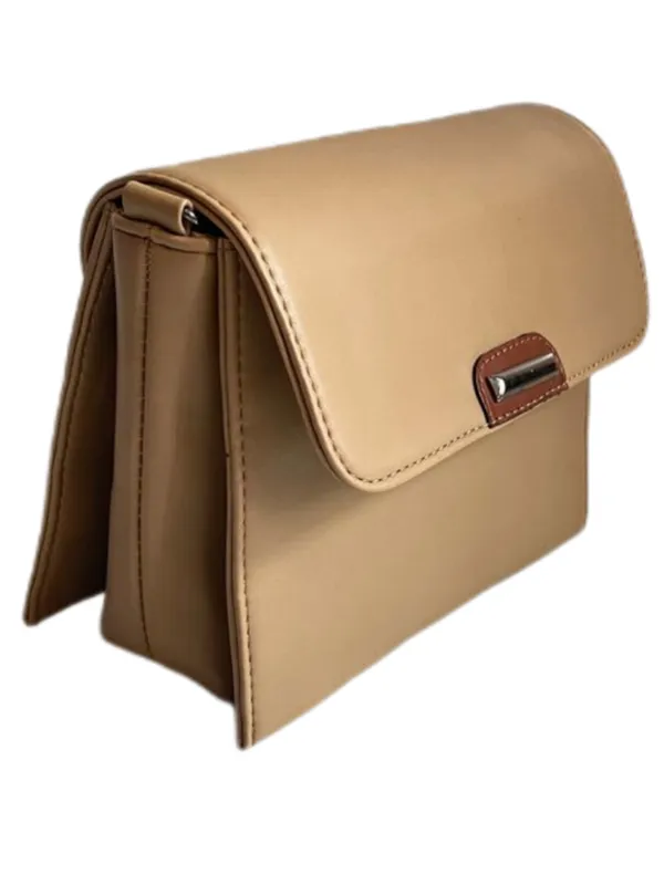Pack_Of_2_Tan_&_Pink_Premium_Polyurethane_Beautiful_Stylish_Sling_Bag_For_Women_