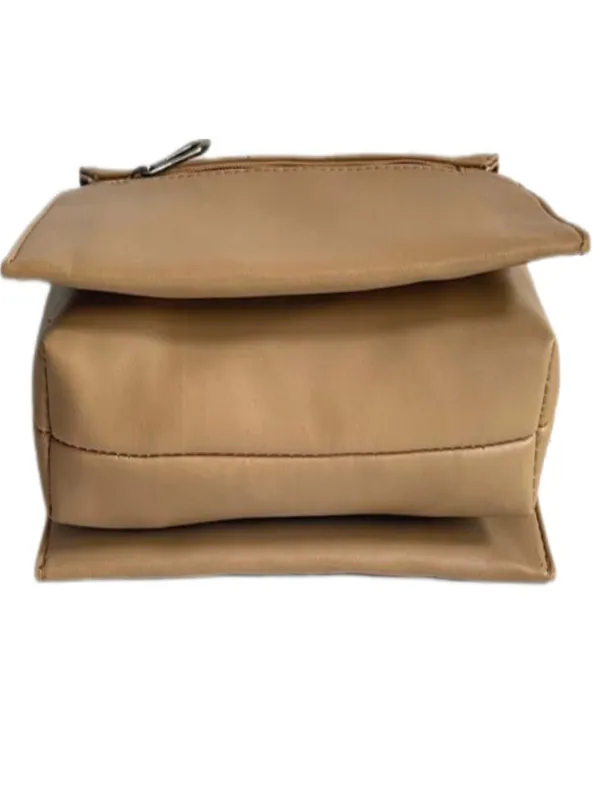 Tan_Premium_Polyurethane_Beautiful_Stylish_Sling_Bag_For_Women