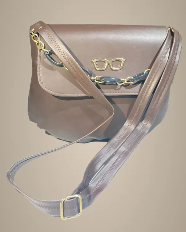 Pack_Of_2_Brown_&_Tan_Premium_Polyurethane_Designing_Sling_Bag_For_Women